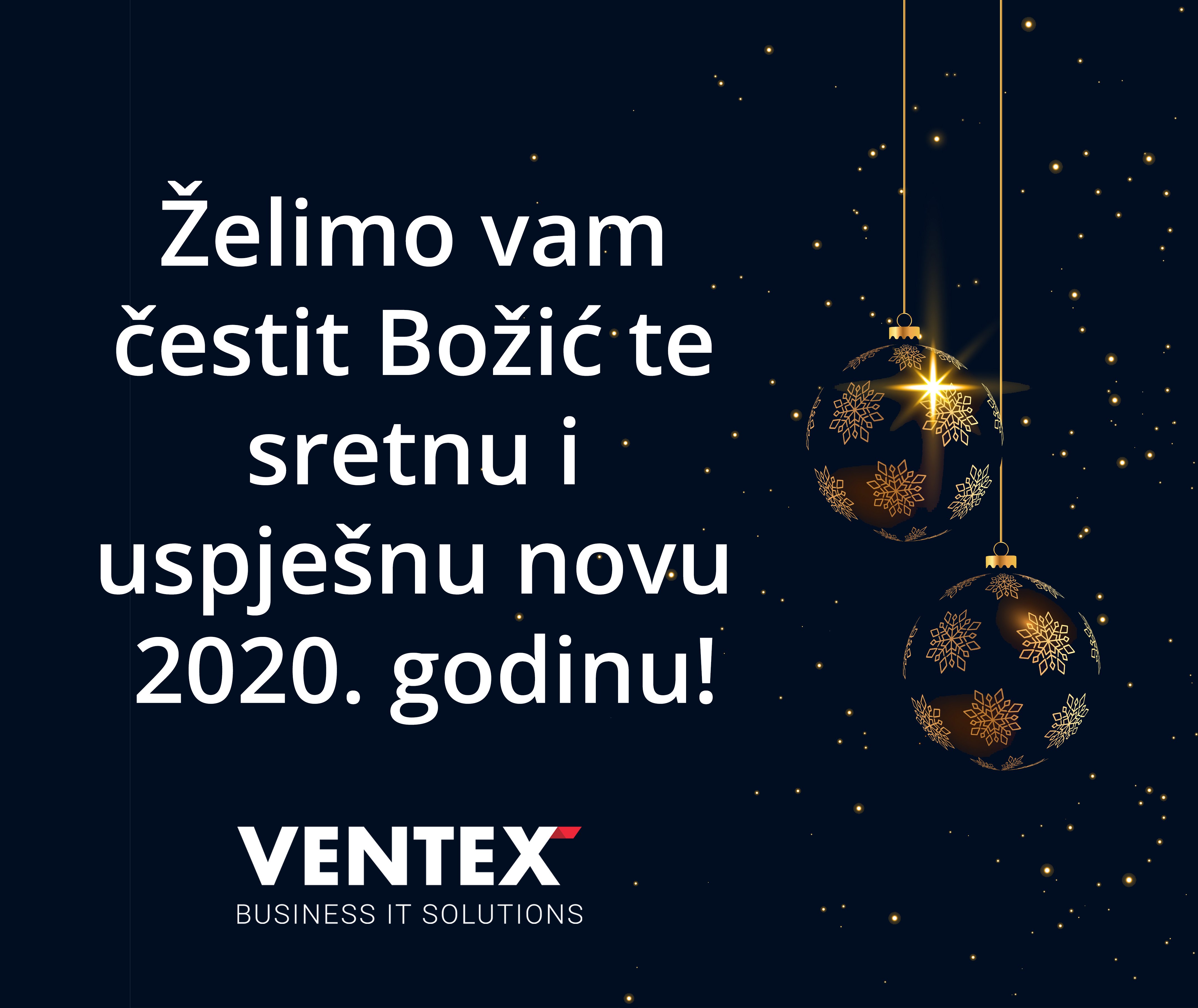 Čestit Božić i sretna 2020. godina.